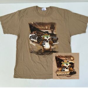 NASCAR Digger T-Shirt Sz XL Fox Sports '09 Double Sided Graphic Chase Authentics